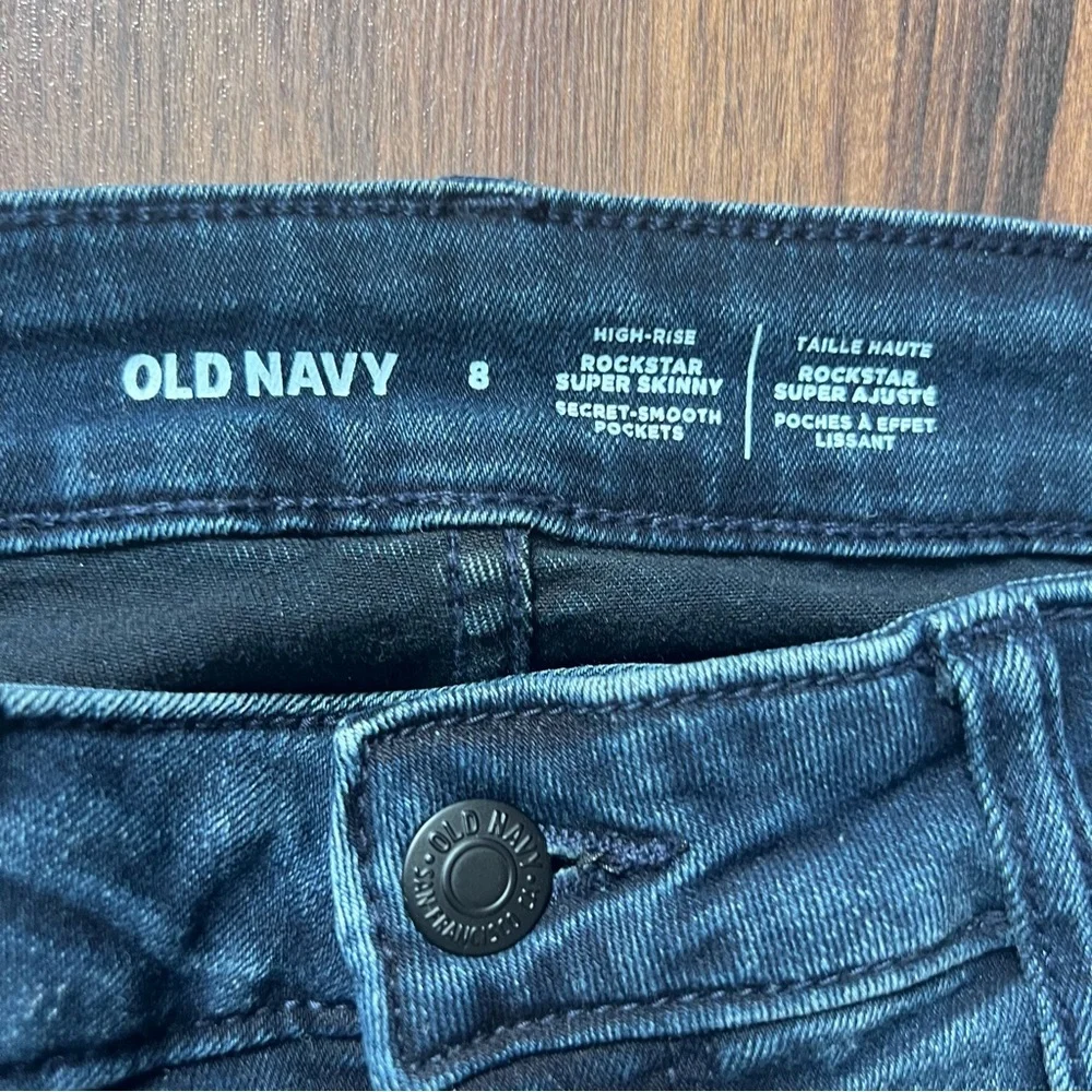 Old Navy Rockstar Super Skinny Jeans – High-Rise Sz 8 - Picture 5 of 7
